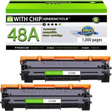 2 Pack CF248A 48A Black Toner Cartridge for HP LaserJet MFP M28a M28w M29a M29w picture