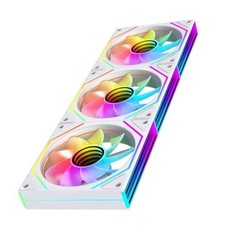3 Packs Prism4 Ultra 120mm ARGB PC Case Fan_Reverse 4Ultra_Reverse_3Counts White picture