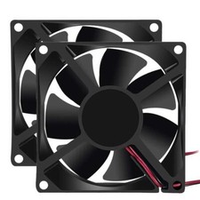 2Pcs 12V 3.14in 0.98in Fan 80mm x 80mm x 25mm Fan DC 12V 8025 Brushless Cooli... picture
