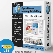 Scribus Desktop Publisher Professional Publishing Print Design Software USB picture