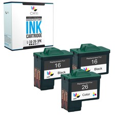 3PK Replacement Lexmark 16-26 Ink Cartridge for X Series X1140 X1150 X1155 X1160 picture
