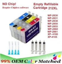 212 212XL Alternative No Chip Refillable Cartridge for WF-2850 XP-4100 XP-4105 picture
