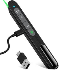 USB C Rechargeable Presentation Clicker with Green Light, Remote Clicker for Pre picture