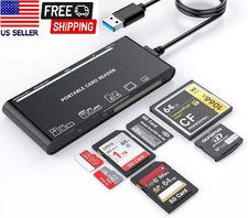 USB 3.0 Multi-Card Reader 7-in-1 Adapter 5Gbps SD/CF/TF/XD/MS UHS-I Windows/Mac picture