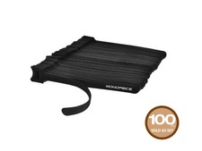 Monoprice Hook and Loop Fastening Cable Ties, 6in, 100 pcs/pack, Black picture