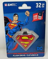 EMTEC 32 GB Superman Themed Flash Drive New Unopened  picture