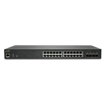 SonicWall SWS14-24FPOE 02-SSC-8376 1RK45-0E5 Managed Switch 24x 10/100/1000 picture