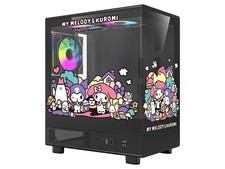 darkFlash DB330M MOTI Mini M-ATX Gaming PC Case, Sanrio Kuromi & My Melody picture