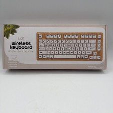 iJoy Wireless Wooden Keyboard NEW picture