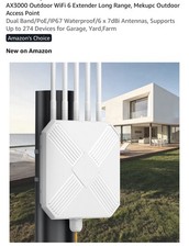 AX3000 Outdoor WiFi 6 Extender Long Range, Mekupc Outdoor Access Point picture