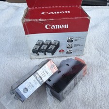 Canon PGI-220BK Black Ink Genuine OEM PGBK 2 Pack Printer Office Supplies picture
