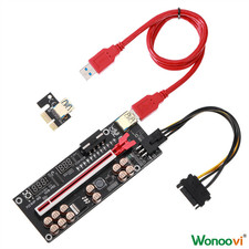PCIe x1 to x16 Riser Card with USB 3.0 for Server GPU Expansion Adapter picture