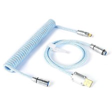 MAMBASNAKE C05 Keyboard Cable, Coiled Cable with Metal Aviation Connectors picture