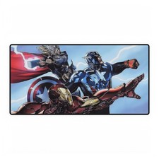 Marvel Superheroes Avengers Big Three Trinity Action Mouse Pad Desk Mats picture