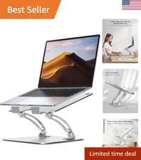 Compact Adjustable Laptop Stand for Desk - Enhanced Cooling and Sturdy Support picture