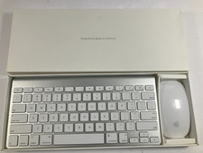Apple A1314 Wireless Keyboard A1296 Magic Mouse Bluetooth Bundle Set for Mac picture