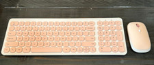 Cimetech Wireless Keyboard & Mouse Set Model#: KF002+TM010 White/Pink picture