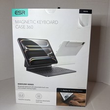 ESR Magnetic Keyboard Case 360 Rebound Series For iPad Pro 13 M5 M4 25 24 White picture