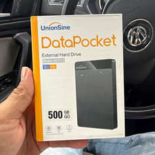 UnionSine DataPocket HD2510 500GB External HDD Plug & Play USB 3.0 Black picture