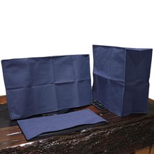 3Pcs Computer Dust Cover Set - Monitor + Keyboard Case Proof blue picture
