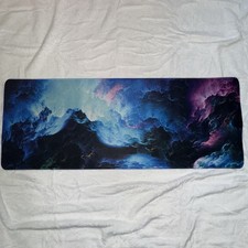 Dazzling Galaxy Gaming Mouse Pad Blue Desk Mat XL Mouse Gaming Pads picture