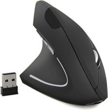 Left-Handed Mouse, Rechargeable 2.4G Wireless Ergonomic Vertical Mice with US... picture
