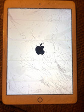 Apple iPad 9.7in 32GB Wi‑Fi Gold Tablet 2GB RAM Cracked/Broken Screen picture