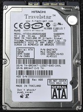 HITACHI HTS541060G9SA00 [60GB 2.5-inch 9.5mm SATA HDD 2006 model, Life 10505H (C picture