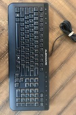 Alienware Multimedia Slim Gaming Keyboard USB USA QWERTY SK-8165 picture
