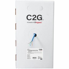 C2G C2G56031 1000FT CAT6 SOLID UTP CMR BLUE TAA picture