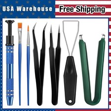 9pcs Keyboard Lube Kit Switch Puller Keycap Remover Tweezers Brush Tools Set picture