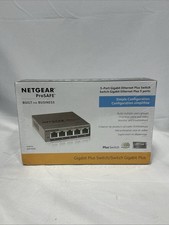 NEW Netgear GS105E 5-Port Gigabit Ethernet Smart Managed Plus Switch - SEALED picture