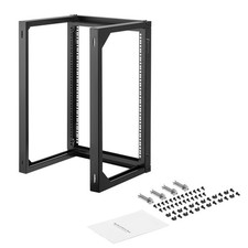 Uimoso 15U Wall-Mounted Open Frame Network Rack, 150 lbs Capacity, 180° Rotation picture