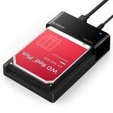 2.5 to 3.5 SSD SATA Hard Drive Adapter Internal Bay - Black picture