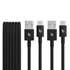 Beats USB-A to USB-C Woven Cables (1.5 m) - Bolt Black (2pk) picture