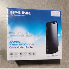 TP-LINK TC-W7960 DOCSIS 3.0 Cable Modem Router 300Mbps WiFi 4 LAN USB Open Box picture