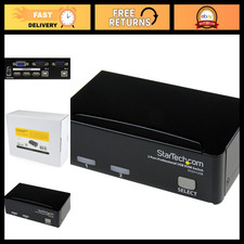 2-Port USB VGA KVM Switch, 1920x1440 Resolution, USB 2.0 Hub, TAA Compliant picture