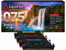 ** NEW Canon Toner | 075 / 075H | Black / Color | With Chips | Compatible 4-Pack picture