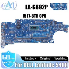 LA-G892P For DELL Latitude 5400 Laptop Motherboard 06RVRC 05T75M i5 i7-8th CPU picture