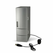 USB Mini Fridge No Batteries Required Mini Fridge with LED Lights Compact picture