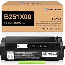 Toner Cartridge for Lexmark B251X00 B2546 B2546dw B2650 B2650dn B2650dw MB2546 picture