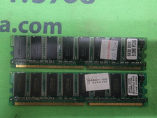 LOT of 2 - UNMATCHED SET 1GB (2x512MB) PC-2100 DDR-266 Desktop RAM Memory picture