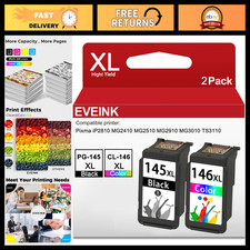 High Yield Ink Cartridges 145XL 146XL Replacement for Canon Pixma MG2510 TS3110 picture