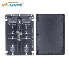Double Port M.2 SSD to Sata 7+15 22PIN Adapter Card M.2 to 2.5