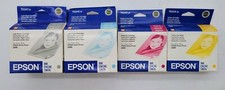 LOT OF 6 EPSON INK L/B X2 T034720/ L/ C X2 T034520 | M X1 T034320 /Y X1 T034420 picture