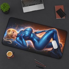 Samus Mouse Pad, Samus Aran Desk Mat, Gamer Gift XXL picture