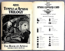 The Book of Apshai -Temple of Apshai Trilogy Instruction Manual Epyx- Commodore picture