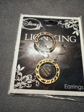 Disney The Lion King Gold metal Circle of Life EarringsNIP  sealed picture