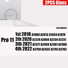 2pcs Clear Tempered Glass For Ipad 9 8 7 6 5 9th Generation 8th 7th 6th Screen P picture