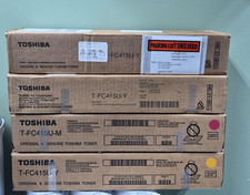 4 Genuine Sealed Toshiba  T-FC415U-1C/3Y Toner Cartridges. picture